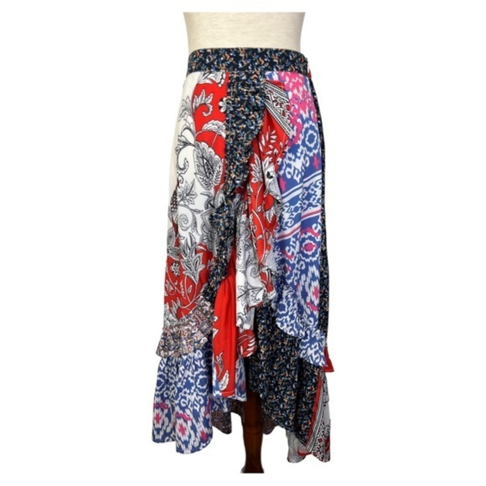 RAGA ANTHROPOLOGIE BOHEMIAN PATCHWORK SKIRT SZ S